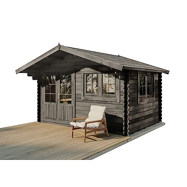 Alpholz Gartenhaus Holz Gabriel 400 x 300 cm, BxT: 435x367 cm, in Imprägnie günstig online kaufen