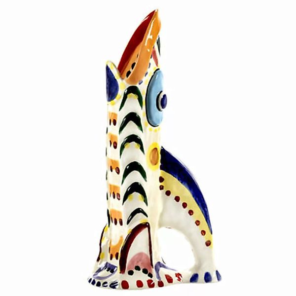Vase Sicily 3 keramik bunt / 26 x 17 x H 52 cm - Handbemalt - Serax - Bunt günstig online kaufen
