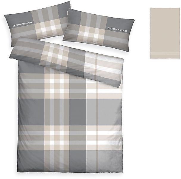 TOM TAILOR HOME Bettwäsche »Nick in Gr. 135x200 oder 155x220 cm«, mit Grati günstig online kaufen