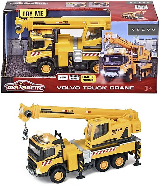 majORETTE Spielzeug-Kran Spielzeugauto Baustelle Kran Volvo günstig online kaufen