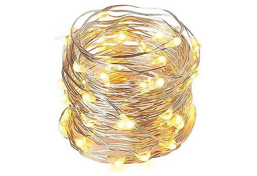 Fachhandel Plus LED-Lichterkette Micro LED Draht Lichterkette mit 100 LEDs günstig online kaufen