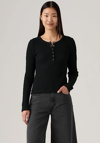 Levis Langarmshirt "DRY GOODS HENLEY" Mit Waffelstruktur- Muster günstig online kaufen