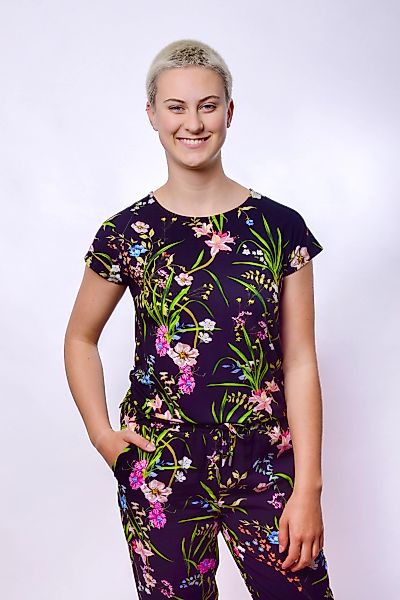 einfach Schön Shirt Cloe Rundhals tropical günstig online kaufen