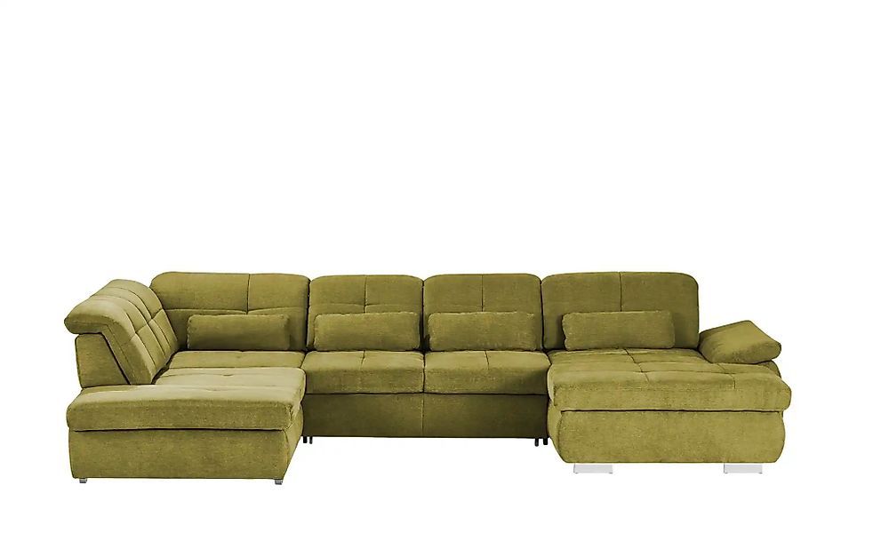 Wohnlandschaft mit Funktion  Perry ¦ grün ¦ Maße (cm): B: 374 Polstermöbel günstig online kaufen
