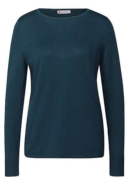STREET ONE Rundhalspullover Basic Pullover (1-tlg) günstig online kaufen