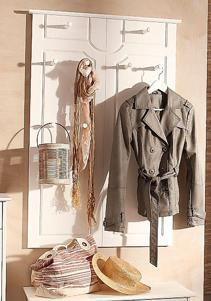 OTTO home Garderobenpaneel "Klera" Mit 10 Kleiderhaken, aus massiver Kiefer günstig online kaufen