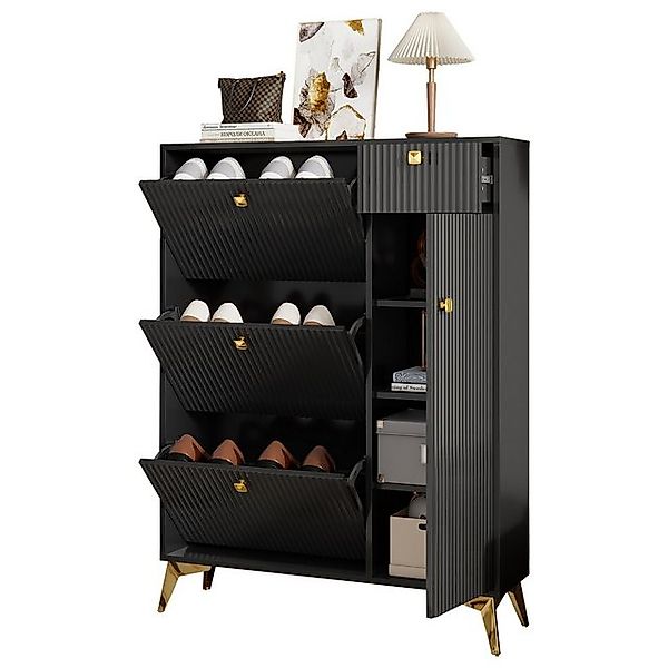 OKWISH Schuhschrank Moderne Kommode Schuhschrank (Schuhschrank mit 3 Klappe günstig online kaufen