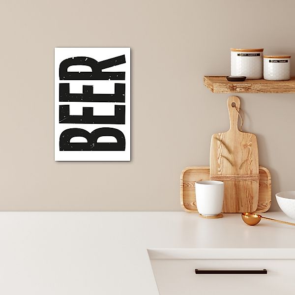 OneMillionCanvasses® Leinwandbild Bier - Japandi - günstig online kaufen