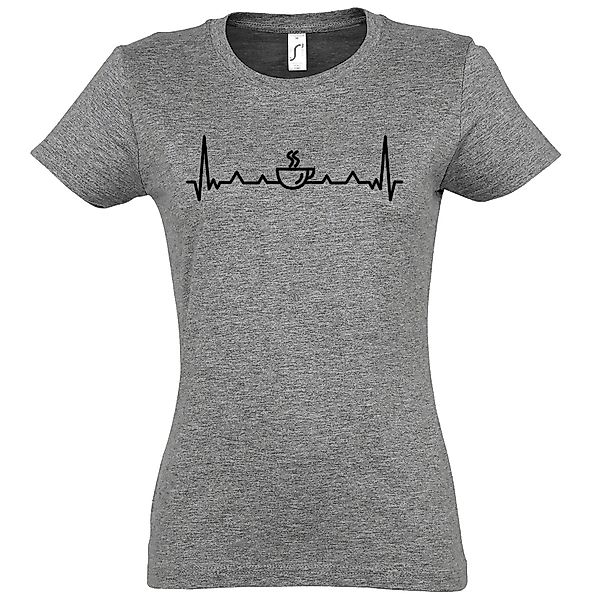 Youth Designz T-Shirt Herzschlag Kaffee Damen günstig online kaufen