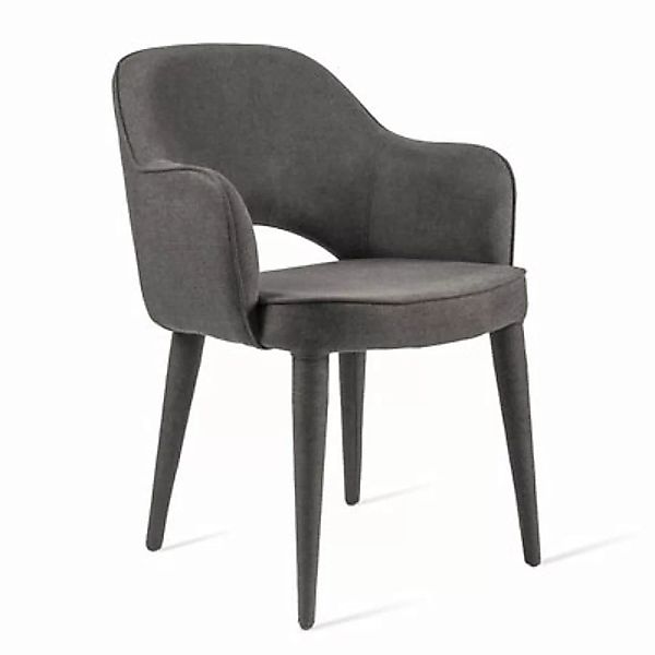 Gepolsterter Sessel Cosy textil grau / Stoff - Pols Potten - Grau günstig online kaufen