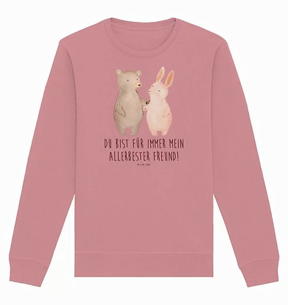 Mr. & Mrs. Panda Longpullover Größe XS Bär und Hase Umarmen - Canyon Pink - günstig online kaufen