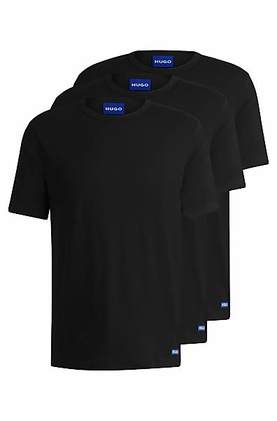 HUGO Blue T-Shirt "BLUE Naolo", 2 Stk. mit kleinem Label am Saum günstig online kaufen