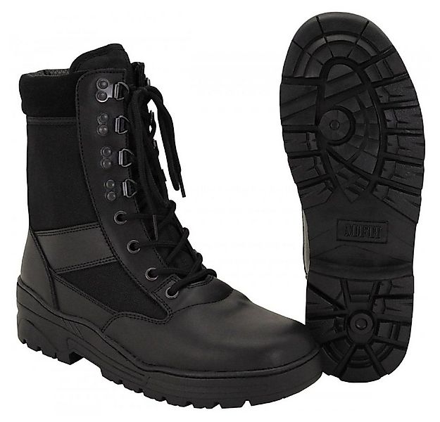 MFH Stiefel, Security, schwarz, 8-Loch, Gummisohle - 37 Stiefel atmungsakti günstig online kaufen