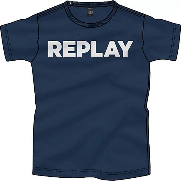 Replay M3594.000.2660 Kurzärmeliges T-shirt L Midnight Blue günstig online kaufen