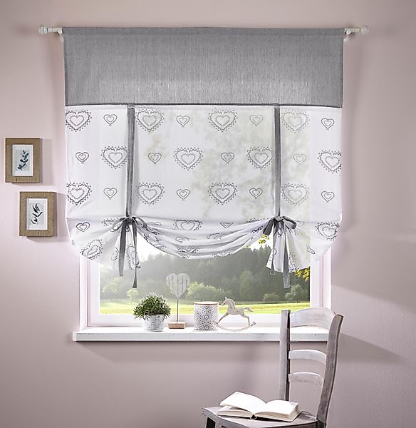 my home Gardine Louis, Stangendurchzug (1 günstig online kaufen