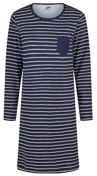 By Louise Nachthemd Damen Schlafshirt langer Arm (1-tlg) Ringel Optik günstig online kaufen