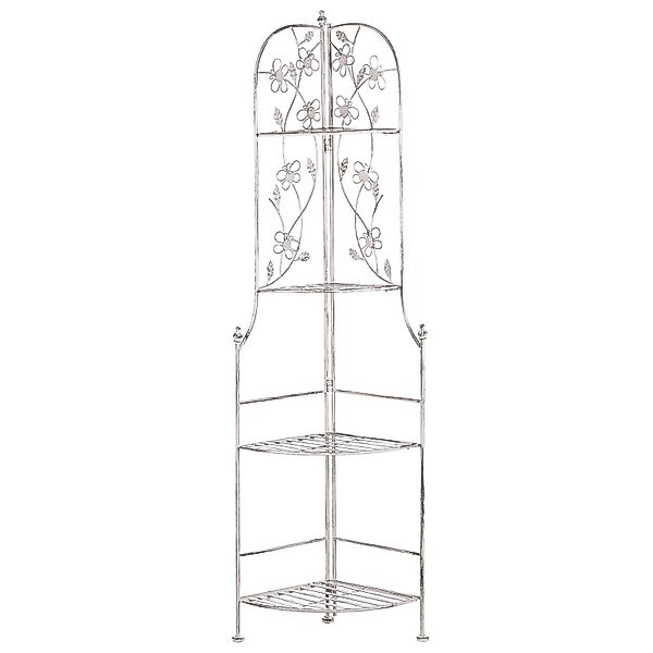 Beliani Badezimmerregal BIELLA Cremeweiß 35x35x158 günstig online kaufen