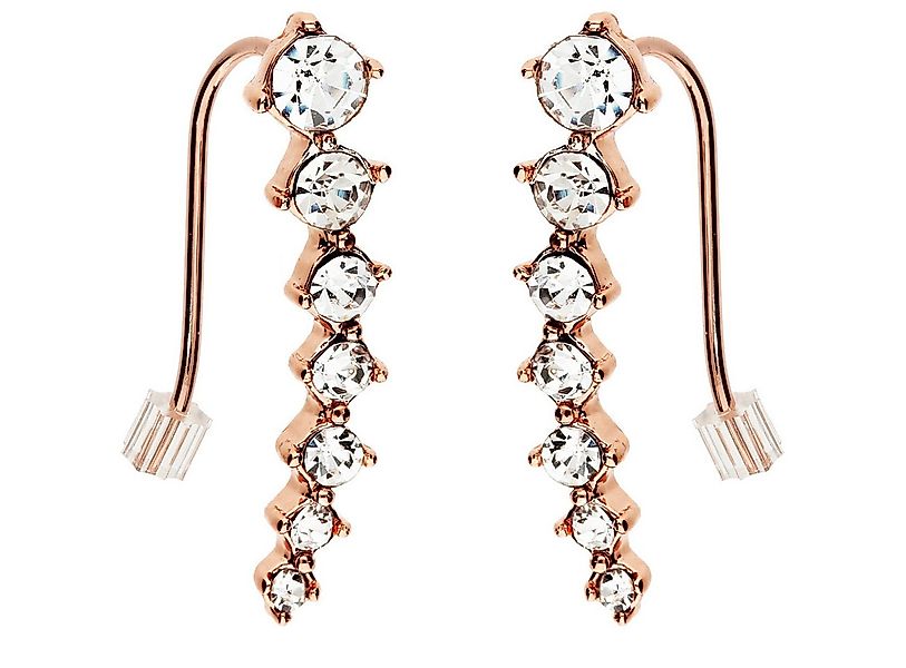 LÖB Ohrklemme Ohrklemme 750 Roségold vergoldet Zirkonia Ohrkletterer Bogen günstig online kaufen
