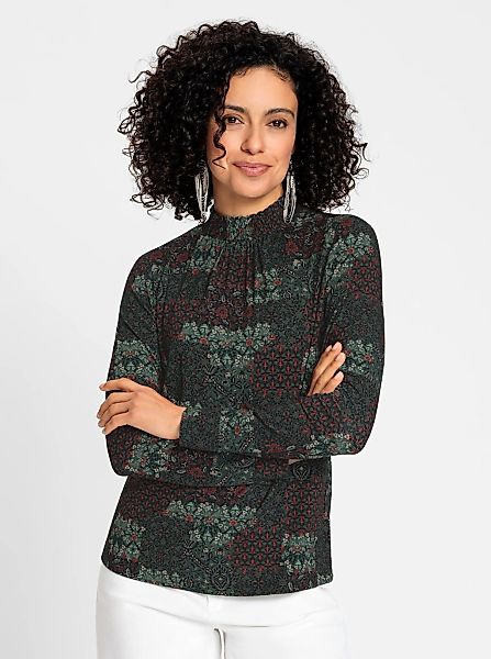 Inspirationen Stehkragenshirt "Stehkragen-Shirt" 1 Stk. günstig online kaufen