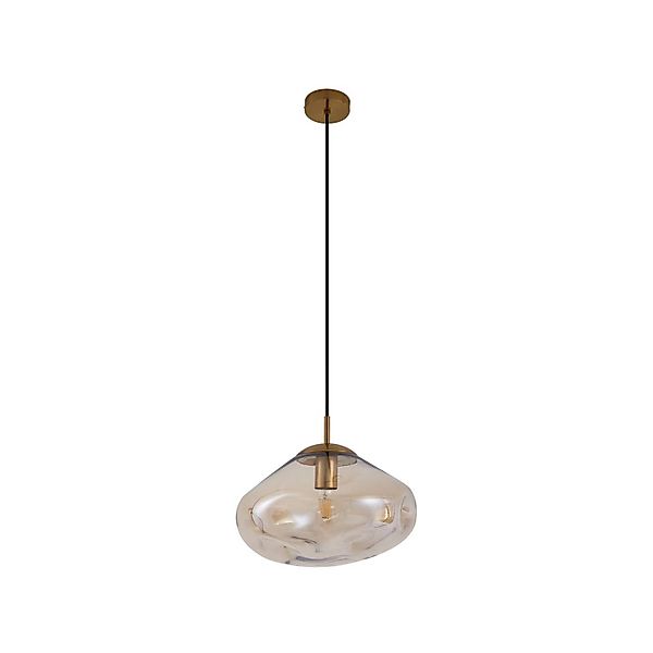 Lindby Pendelleuchte Lelia 10035737 Design Modern in Creme aus Glas 1-flamm günstig online kaufen