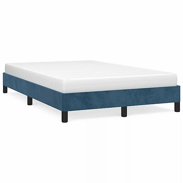 Vidaxl Bettgestell Dunkelblau 120x200 Cm Samt günstig online kaufen