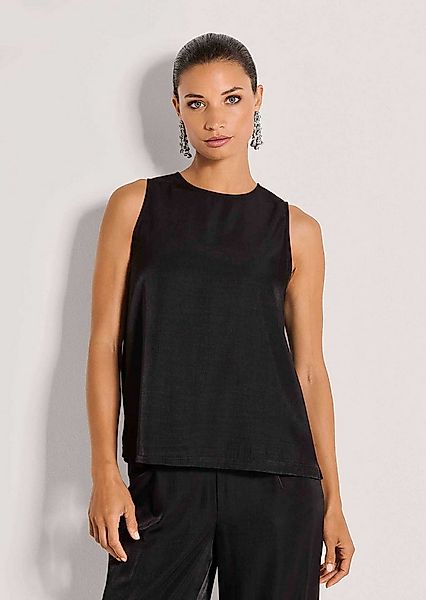 MADELEINE Kurzarmbluse Elegantes Businesstop mit Rundhals Schlichtes Viskos günstig online kaufen