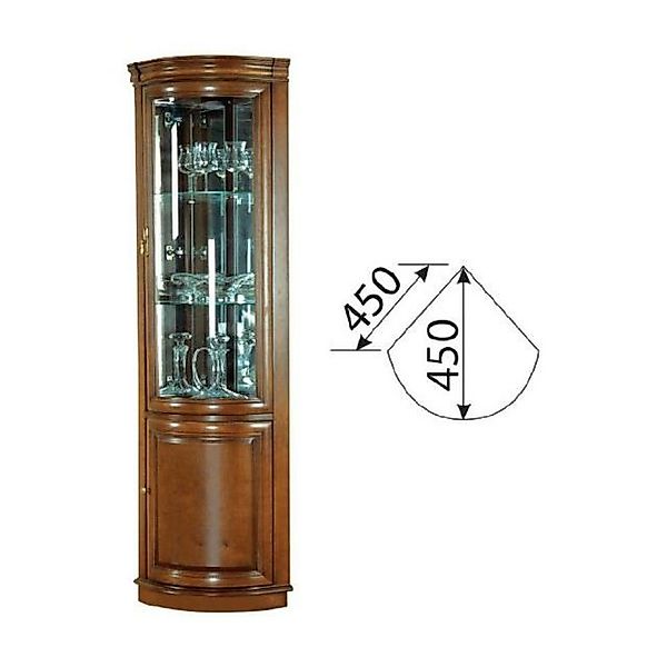 JVmoebel Vitrine Klassische Vitrinenschrank Rustikal Schrank Glasschrank Vi günstig online kaufen