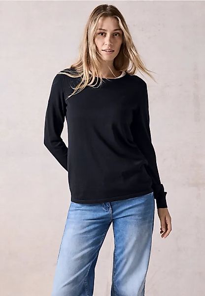 Cecil Strickpullover, mit Rundhalsausschnitt günstig online kaufen