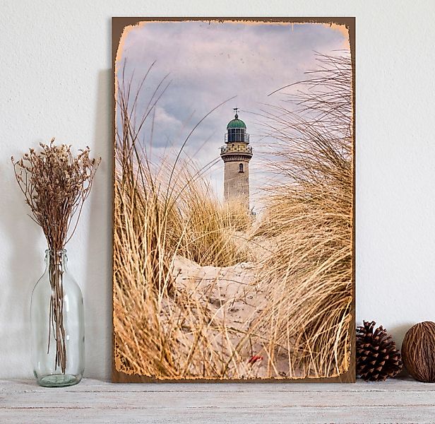 queence Metallbild "Leuchtturm", Leuchtturm, (1 St.), Stahlschilder günstig online kaufen