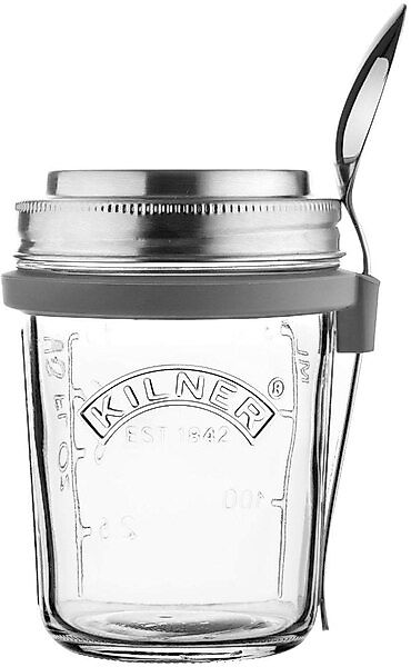 KILNER Vorratsglas, (1 tlg.), für Jogurth, Quark, inkl. Edelstahllöffel, 35 günstig online kaufen