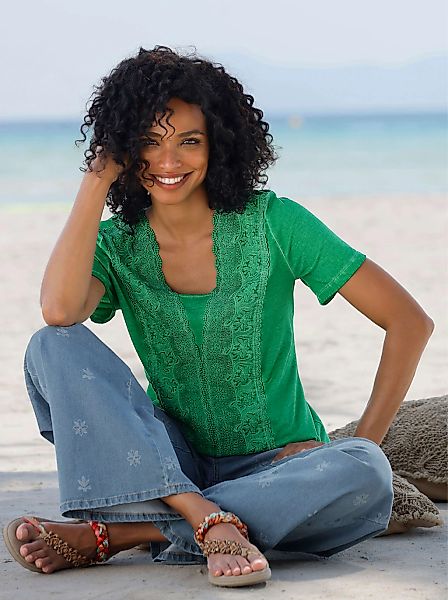 heine Spitzenshirt "Shirt" 1 tlg. tlg. günstig online kaufen