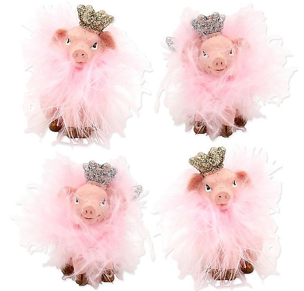 Dekohelden24 Dekofigur Keramik Deko-Schweine mit Krone, Größe über Dropdown günstig online kaufen