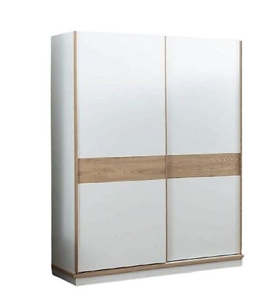 Xlmoebel Kleiderschrank Modern Schwebetürenschrank aus Holz in Weiß und Bra günstig online kaufen
