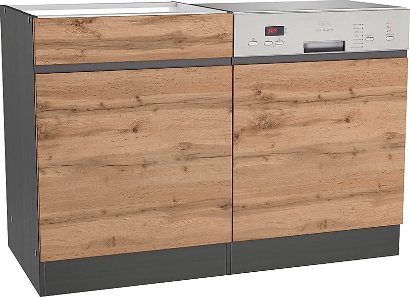 KOCHSTATION Spülenschrank "KS-Riesa", Breite 120 cm, MDF-Fronten günstig online kaufen