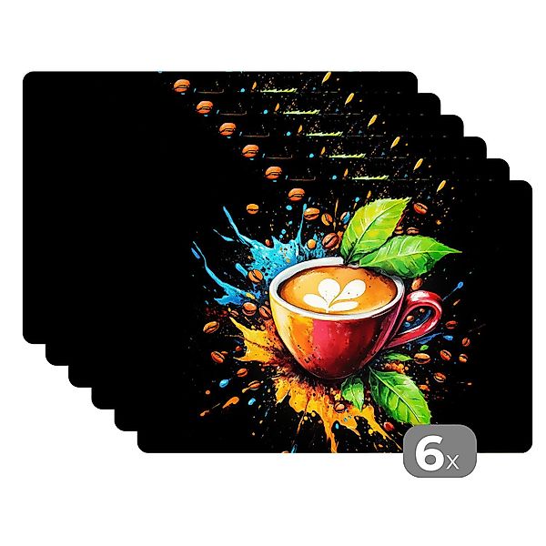 MuchoWow Platzset Kaffee - Graffiti - günstig online kaufen