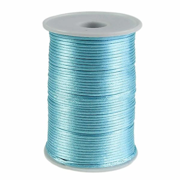 maDDma 90m Satinschnur 2mm Seil, eisblau günstig online kaufen