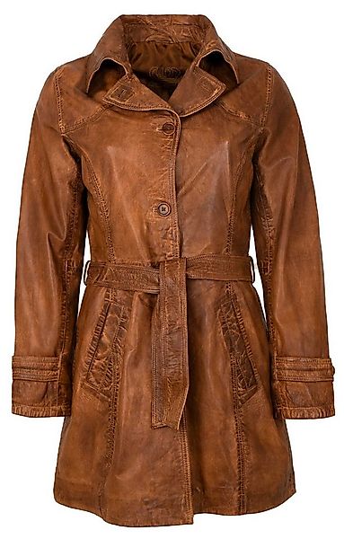 Maddox Lederjacke Borneo MADDOX - Damen Trenchcoat Ledermantel Mantel Lammn günstig online kaufen