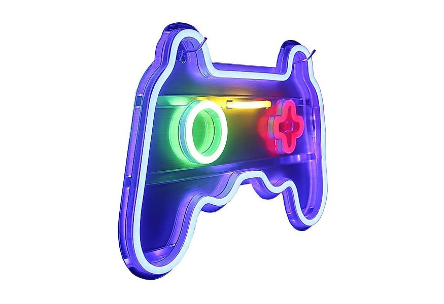 zggzerg LED Dekolicht Spiel Leuchtreklame Gamepad Controller Leuchtreklamen günstig online kaufen
