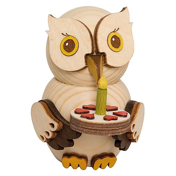 Kuhnert Dekofigur Mini-Eule mit Torte - günstig online kaufen