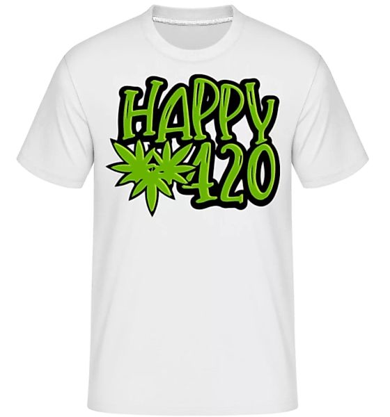 Cannabis Happy 420 · Shirtinator Männer T-Shirt günstig online kaufen