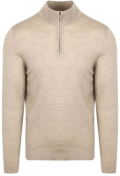 Suitable Merino Half Zip Pullover Sand - Größe 3XL günstig online kaufen