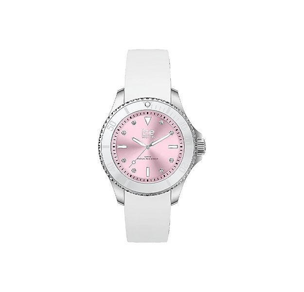 ice-watch Quarzuhr Ice-Watch Ice Steel White Pastel Pink 020366, Ice-Watch günstig online kaufen