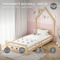 ML-DESIGN Spielbett Hausbett Holzbett mit Lattenrost günstig online kaufen