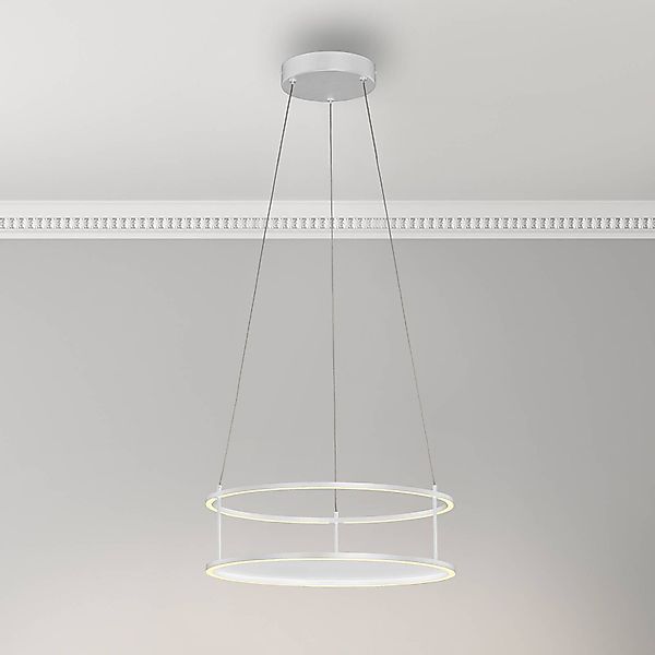 Paul Neuhaus LED-Pendellampe Contura, weiß, Ø 50 cm günstig online kaufen