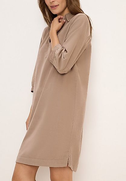 CECIL Cordkleid aus reiner Baumwolle, Split Neck günstig online kaufen