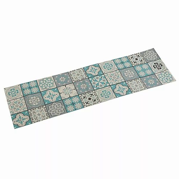 Tischläufer Versa Mosaik Türkis Polyester (44,5 X 0,5 X 154 Cm) günstig online kaufen