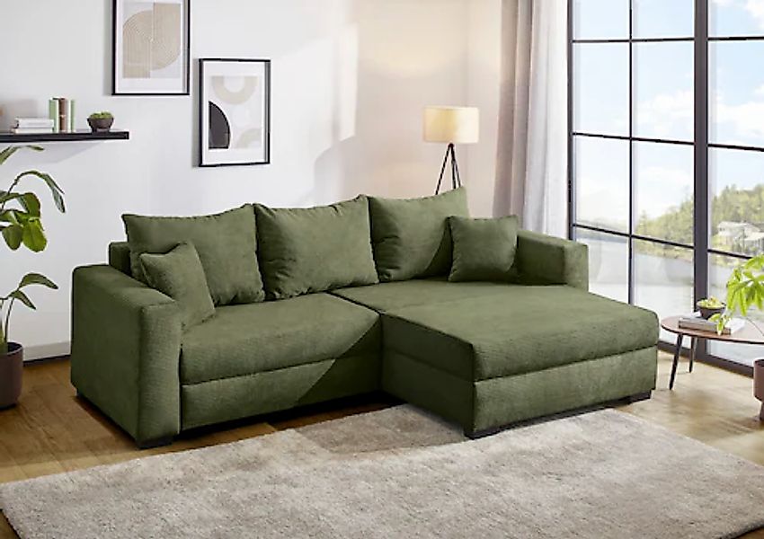 Jockenhöfer Gruppe Ecksofa »Saalbach XL L-Form, B: 261cm« mit Bettfunktion, günstig online kaufen