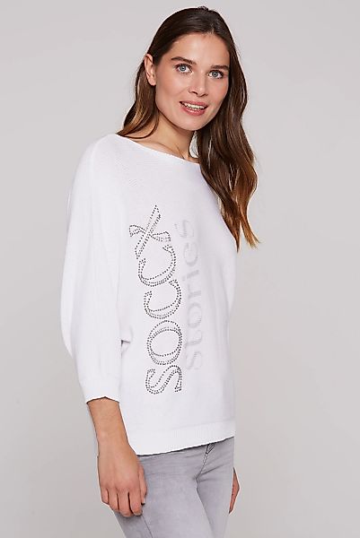 SOCCX Rundhalspullover, mit Fledermaus-Ärmeln günstig online kaufen