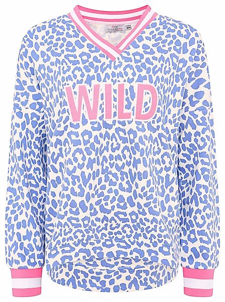 Zwillingsherz Longsweatshirt V-Neck Leo Pastell günstig online kaufen