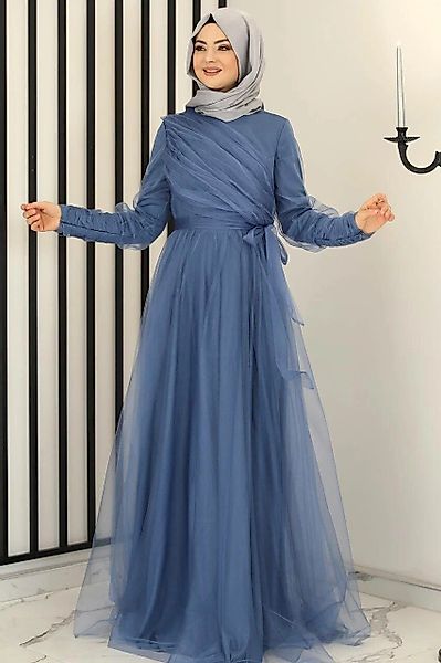 Modavitrini Tüllkleid Langärmliges Maxikleid Damen Muslimisches günstig online kaufen